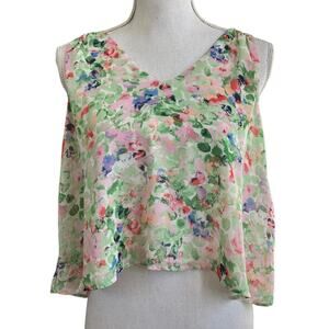 ASTR The Label Floral Sleeveless Top Medium